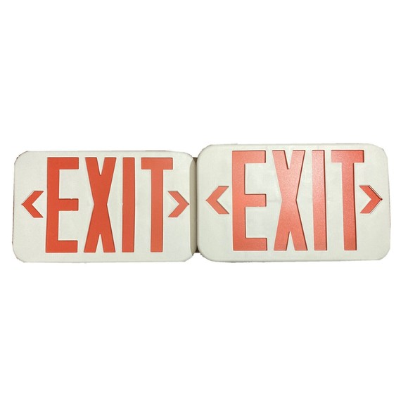 AmazonCommercial LED Emergency Light UL Certified 1-Pack Double Face Exit - Picture 1 of 6